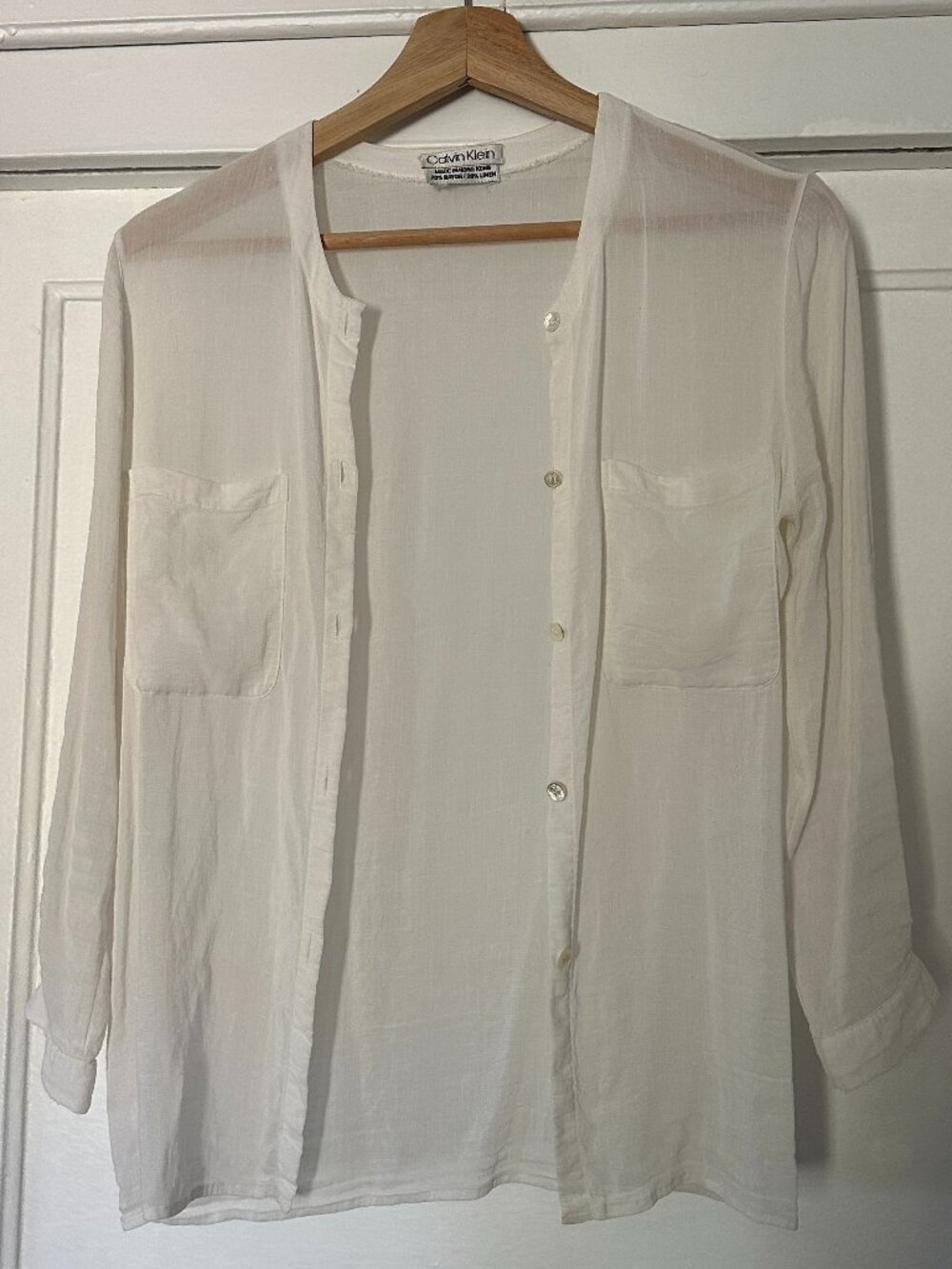 Vintage Calvin Klein Linen Blouse